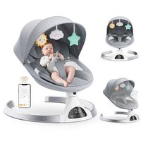 balancelle bebe electrique,transat bébé e pour enfants jusqu’à 9 kg de poids,avec télécommande et wireless pour Style contrôle APP
