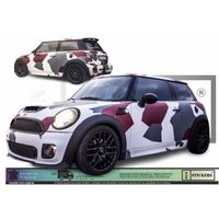 Mini Camo Camouflage motifs cooper one S - Kit Complet - Tuning Sticker Autocollant Graphic Decals