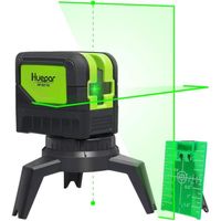 Huepar Niveau laser transversal avec répartition verticale du faisceau de 180 °, avec support de montage rotatif vert autonivelant