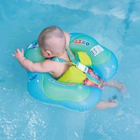 Bouée Bébé - Flotteur Gonflable pour piscines - Bleu L - 3 mois - Bébé - Mixte