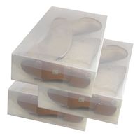 3x DynaSun PP436 Boîte à Chaussure pour Bottes de Rangement Conteneur Organisateur Robuste Transparente Empilable et Pliable