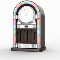 Juke Box INOVALLEY RETRO13N - Lecteur CD Bluetooth 20W - Entrée Aux-In - Écran LED - Façade Lumineuse