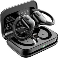 Ecouteur Bluetooth 5.3 sans Fil Sport 2023 avec ENC Réduction de Bruit, 75H Hi-FI Son Stéréo Écran LED IP7 Casque pour Running/Gym