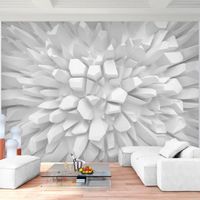 Runa art Papier Peint Intissé Tapisserie 3D Fleur Abstraite 352x250 cm (8,8 M2) - 8 Bandes Faciles à Coller 9149011a