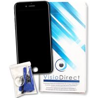 Ecran complet pour iPhone 7 Plus noir téléphone portable vitre tactile + ecran LCD sur chassis + outils - Visiodirect -