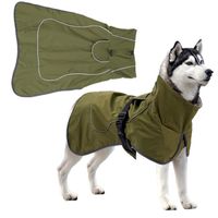 Gardez votre animal au chaud : manteaux d'hiver réfléchissants pour chiens de taille moyenne à grande, conception coupe-vent