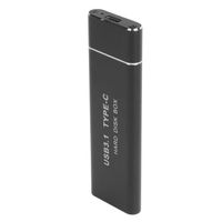 Boîte de Disque Dur M.2 NGFF à USB3.1 Boîtier Externe Type C en Alliage d'Aluminium État Solide