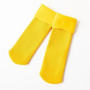 CHAUSSETTES Chaussettes,Chaussettes de neige pour enfants,en coton pur,épais,en peluche,chaudes,pour bébés,garçons et - Dark Yellow Socks