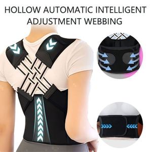 Ceinture Correctrice De Posture Dos & Épaules - Ajustable - Taille Unique - Noir - Marque GlobalShop