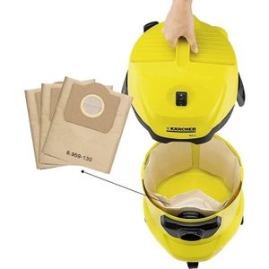 10 Sacchetti Carta Per Aspirapolvere Kärcher A2554Me, A2574, A2604, A2654 – Ricambi Compatibili Alta Filtrazione