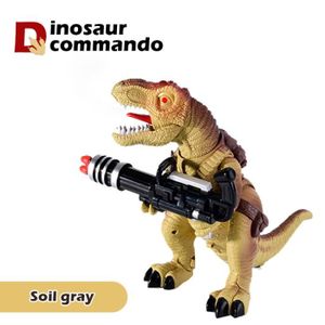 ROBOT - ANIMAL ANIMÉ gris-Jouet télécommandé dinosaure Raptor 2.4G, jouet électrique dragon en marche pour enfants, cadeaux de noë