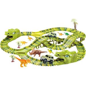 VÉHICULE CIRCUIT Circuit Voiture Enfant Dinosaure Jouet, 217 Pièces