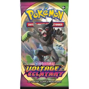 CARTE A COLLECTIONNER 1 BOOSTER POKEMON VOLTAGE ECLATANT EPEE ET BOUCLIE
