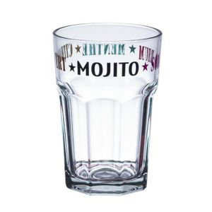 BORGONOVO Lot de 6 verres MOJITO BAR pas cher 