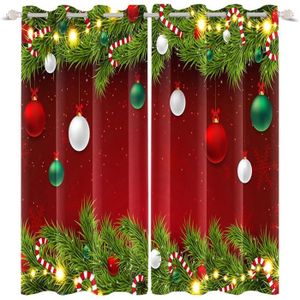 Amdxd Rideaux Pas Cher Jaune Rouge Vert Arbre de Noël Starlight,Polyester  Rideau Occultant Thermiques 80x160cm[5186] - Cdiscount Maison
