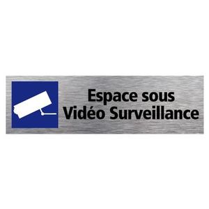 moyen format plaque gravée SURVEILLANCE VIDEO 24/24 9 versions 