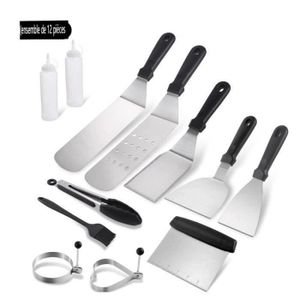 USTENSILE Kit Barbecue HAOPYOU - Accessoire Barbecue 12 Pièc