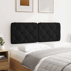 HYQW Coussin Tête De Lit Géant 180 Cm – Oreiller Lecture & Soutien Dorsal Confortable, Noir, Idéal Lit, Canapé, Tatami