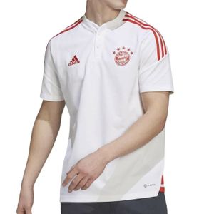 MAILLOT DE FOOTBALL - T-SHIRT DE FOOTBALL - POLO DE FOOTBALL Bayern Munich Polo Blanc Homme Adidas 2022/23
