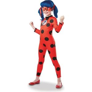 DÉGUISEMENT - PANOPLIE Déguisement classique Tikki Ladybug - RUBIES - Enfant - Rouge à pois noirs - Licence officielle Miraculous