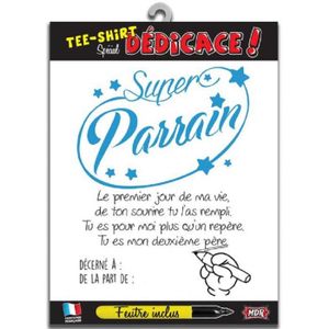 T Shirt Parrain Achat Vente Pas Cher