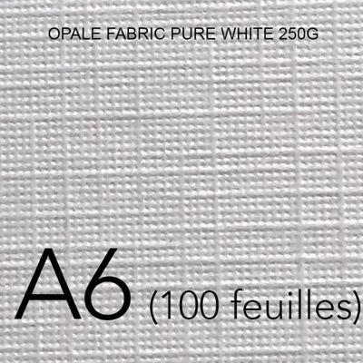 FUJI - Papier Opale Fabric Pure White 250g A4 plié / A5 2 volets (50  feuilles) (70100148091)