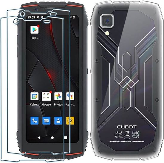 Coque + 2 Films Verre Trempé Pour Cubot KingKong Power 5 (6.88") - Protection Transparente TPU