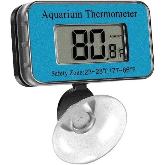 Thermomètre numérique d'aquarium, thermomètre à écran tactile LED pour  aquarium, haute précision, thermomètre avec capteur de température, 2  pièces