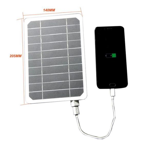 Panneau Solaire 3 W 6 V Avec Port USB - Silicium Monocristallin, Compact 110x60 Mm - Pour Lampes, Ventilateurs, Chargeurs Portables