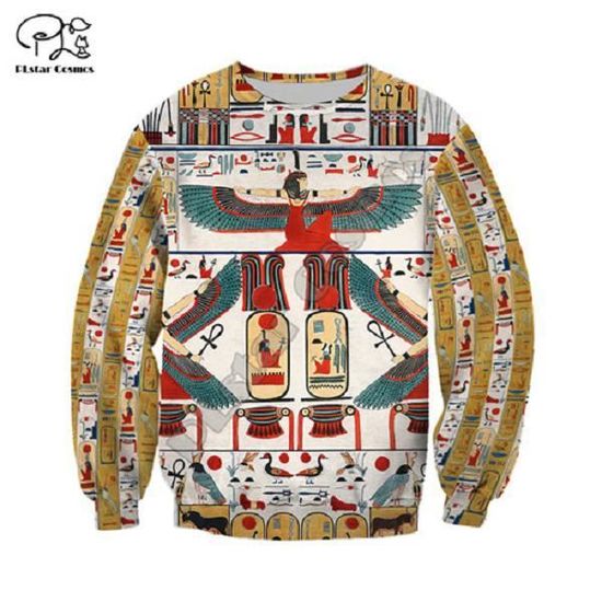 T-Shirt Pour Homme Anubis Dieu Égyptien 100% Coton