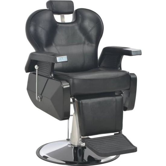 1508NEWSALE® Chaise de barbier professionnelle Classic Hydraulique,Fauteuil De Coiffure Fauteuil de Salon beautéNoir 72x68x98 cm Sim
