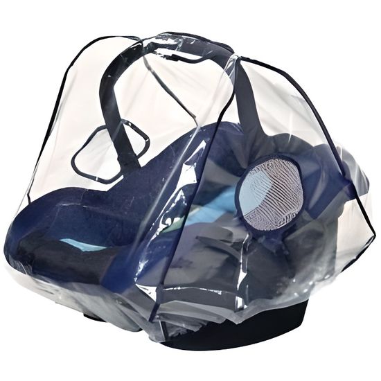 Housse De Pluie Universelle Pour Siège Auto Bébé – Transparente, Respirante – Anti-vent & Poussière
