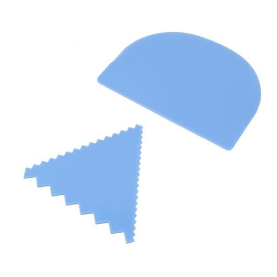 Generic Gâteau Grattoir Plastique 3 Pièces/ensemble Pâte Gâteau Fondant Pâtisserie Spatules Bord