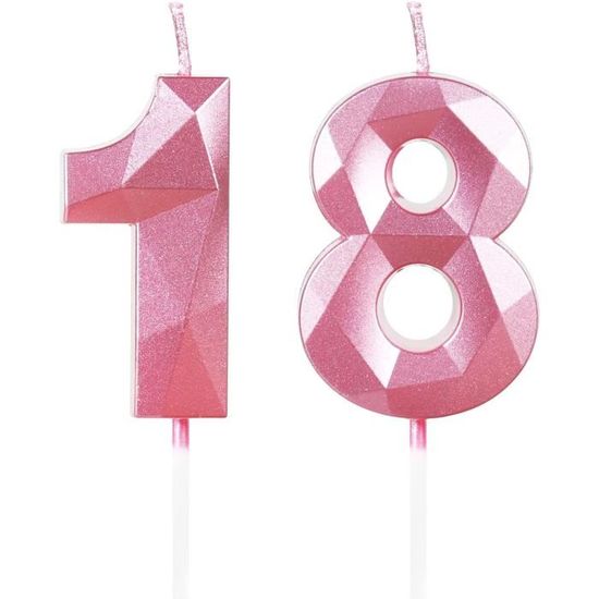 Bougie Chiffre 1 Arc-en-ciel 3D Pour 1er Anniversaire - Décoration Gâteau Fille, Enfant, Fête - Lot Avec Décoration Arc-en-ciel