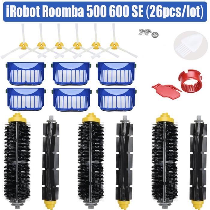 23pcs - Kit d'accessoires de remplacement pour aspirateur iRobot Roomba, filtre de brosse principale, séries