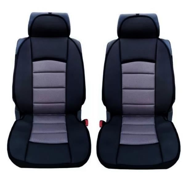 LUXE HOUSSES COUSSIN COUVRE-SIEGES GRIS-NOIR POUR NISSAN QASHQAI JUKE PATHFINDER