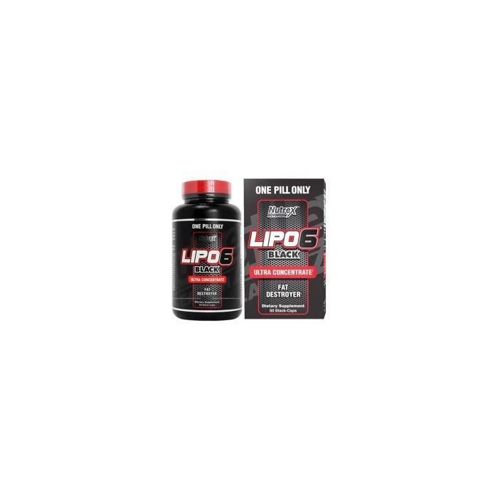 NUTREX - LIPO 6 BLACK UC 60 CAPS Lipo-6 Black Ultra Concentrate de Nutrex Research est un brûleur de graisse thermogénique ultra