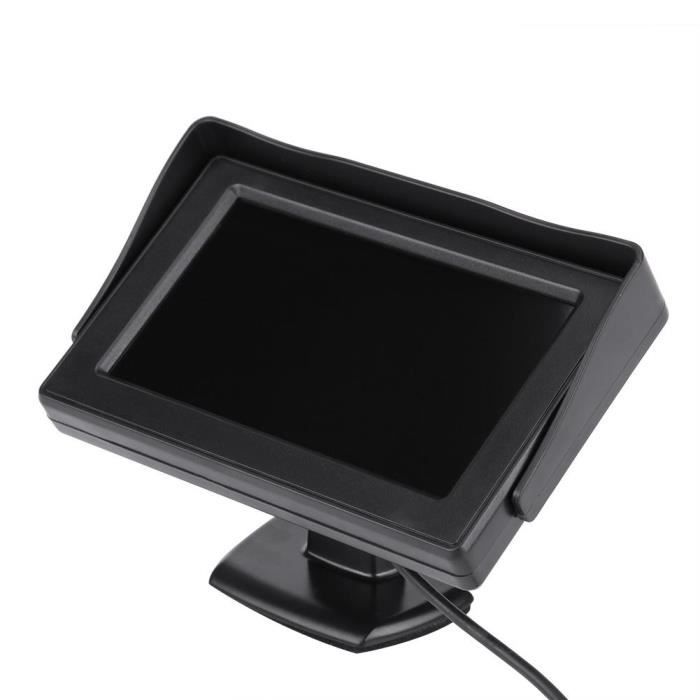 KAI Vue arrière de voiture sans fil inversant la caméra de recul Kit de moniteur LCD TFT 4,3 pouces Vision nocturne