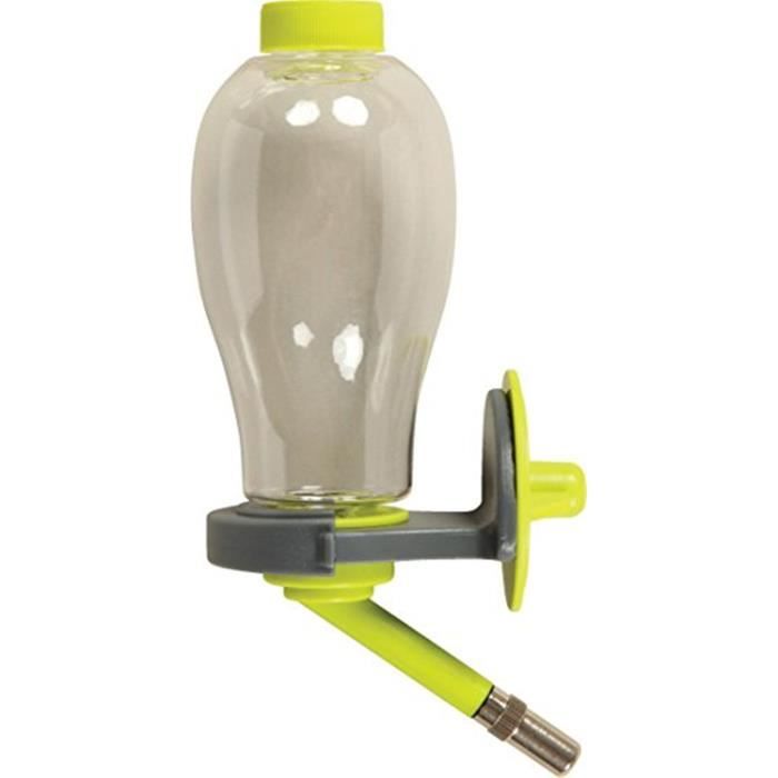 Biberon rongeur avec remplissage facile vert anis 500 ml (remplissage par le dessus)