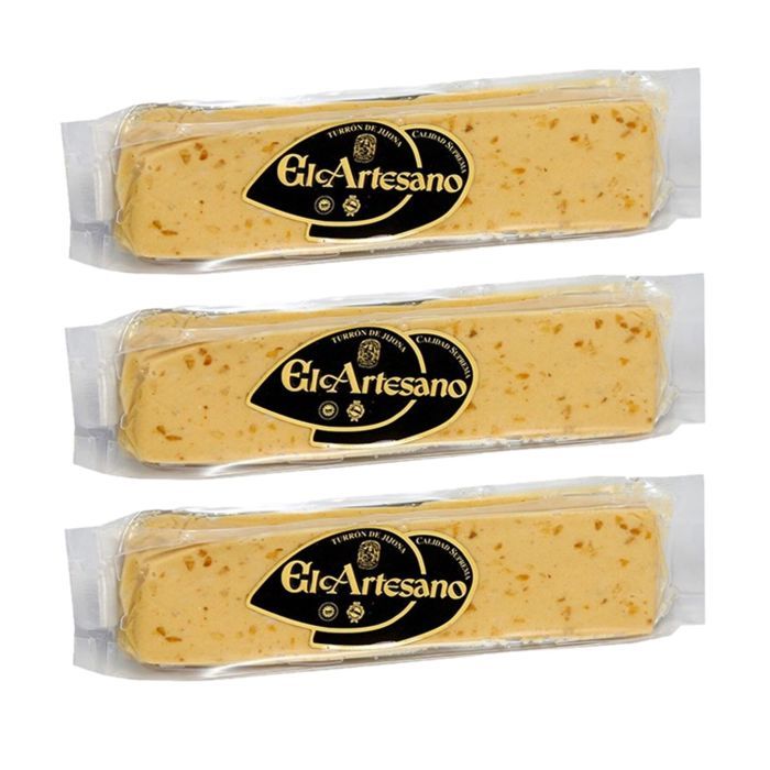 Lot 3x Touron d'amande douce AOP Jijona (64% d'amandes) - 100g