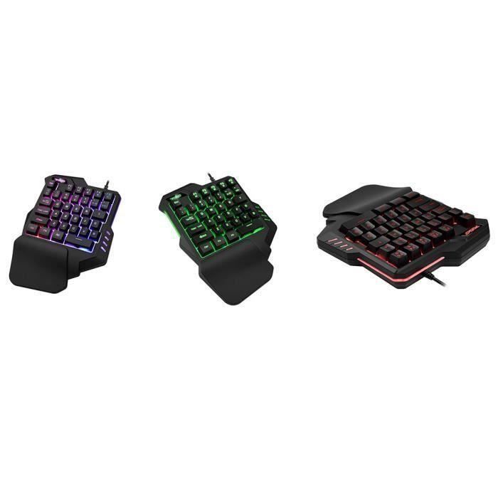 G30Wired Gaming LED RGB Clavier rétro-éclairé Clavier à membrane pour LOL à une main clés CF Clavier 507 My60115 Ma48896