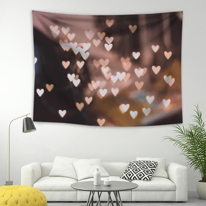 Ywei Imprimer coloré tapisserie Art de mur de pièce Hanging Tapisserie Art Nature Décoration d'intérieur_RT2174