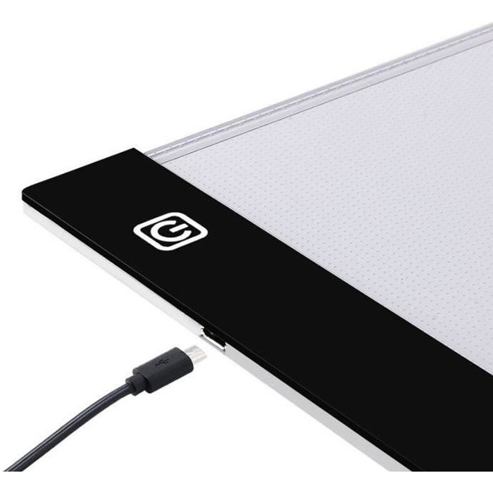 Tablette Lumineuse A4 LED Pad Pour Dessiner Dessin 3Modes