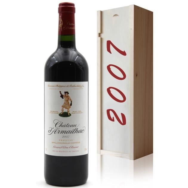 Coffret Château D'Armailhac 2007 Rouge 75cl AOC Pauillac