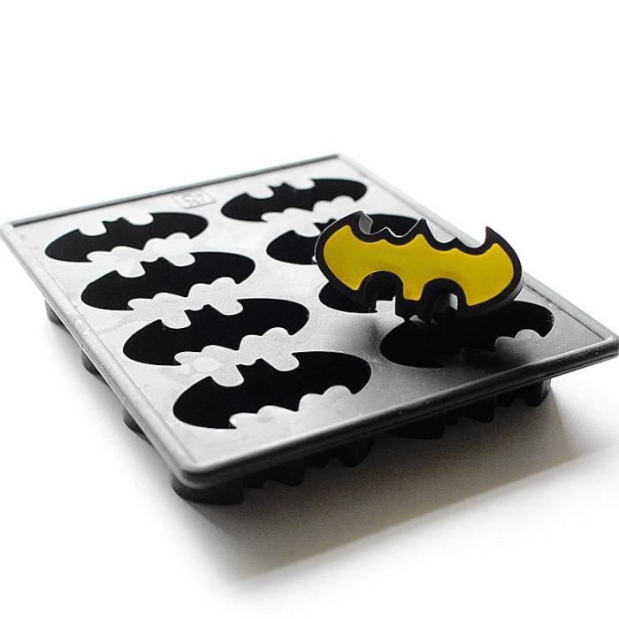 Rafraichisseur vin,Batman, congélateur en Silicone, moule à savon en chocolat, plateau à glaçons, ailes de chauve souris, super