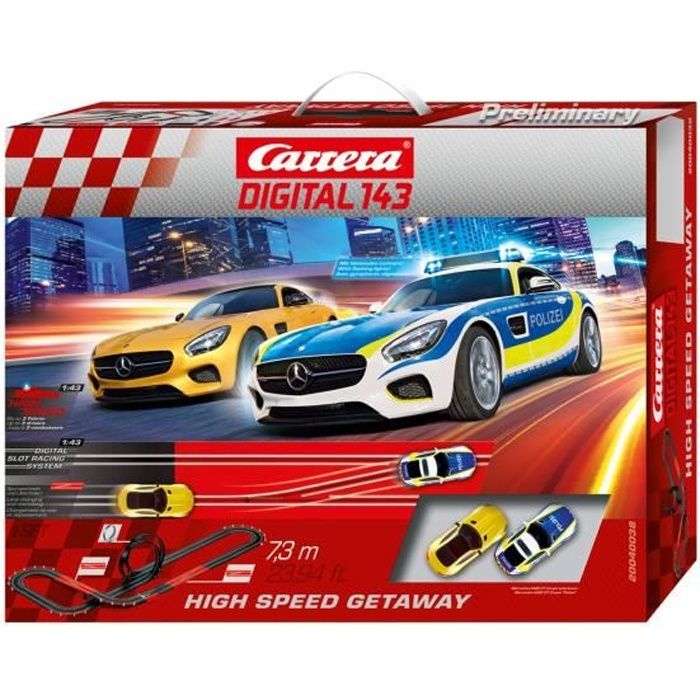 Carrera DIGITAL 143 40038 Coffret High Speed Getaway