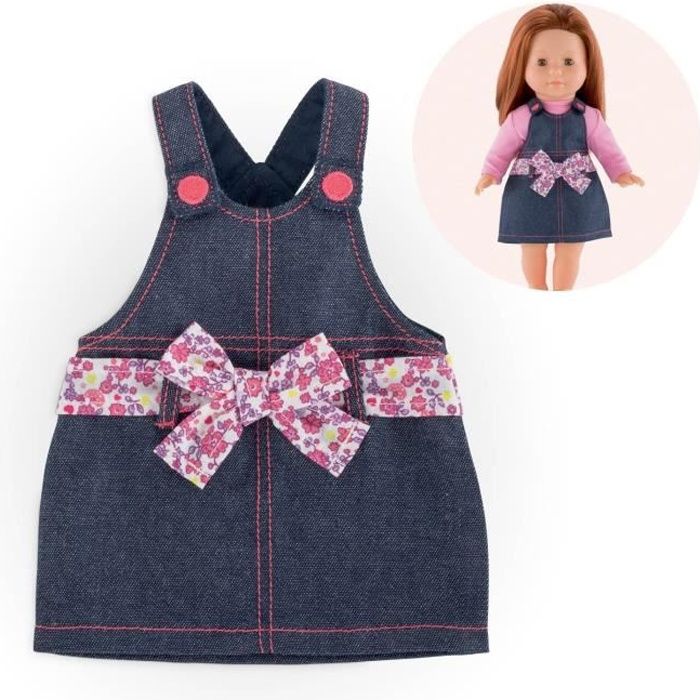 COROLLE - Ma Corolle - Robe salopette en jean pour poupée ma Corolle