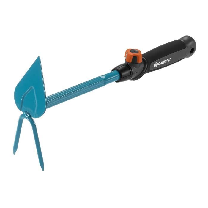 GARDENA Serfouette à fleurs 6cm Combisystem® - Acier enduit – Outil adapté pour tout travaux de sol – Garantie 25 ans (8911-20)