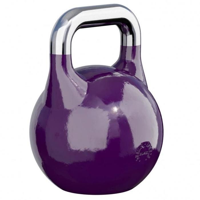 Kettlebell de compétition 20 KG - haltère russe (violet)