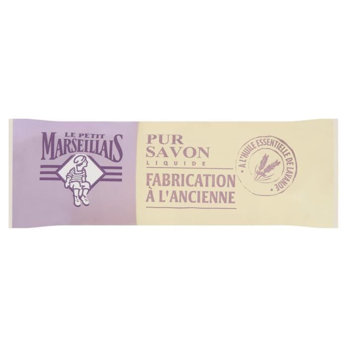 LOT DE 6 - LE PETIT MARSEILLAIS Savon liquide lavande - berlingot de 250 ml
